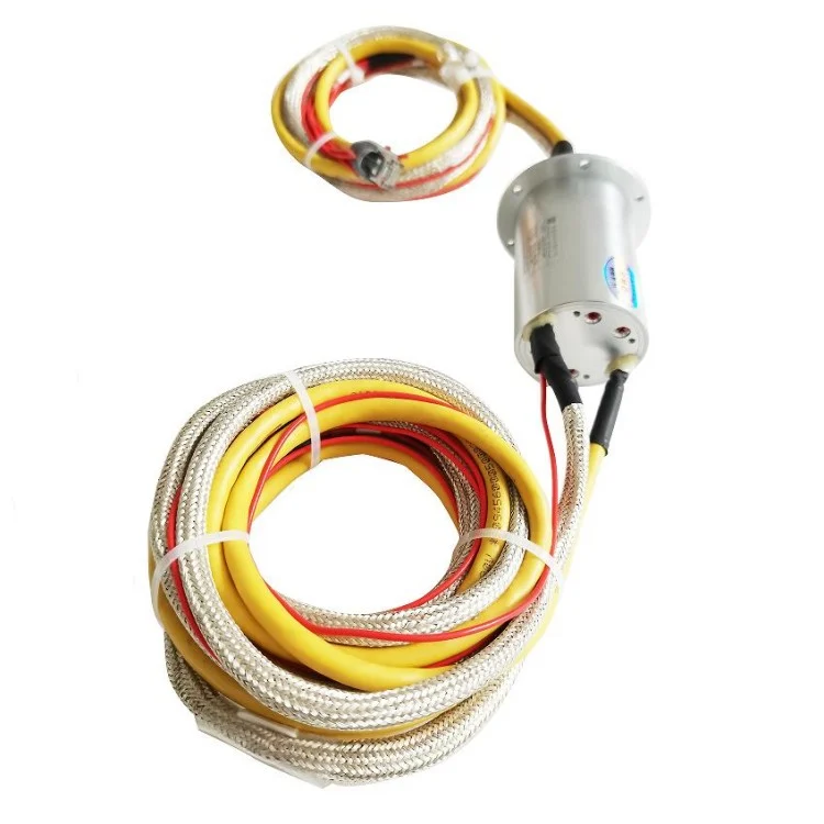 DHS048-14 solid shaft slip ring 14 channels for engineering machinery, view 3