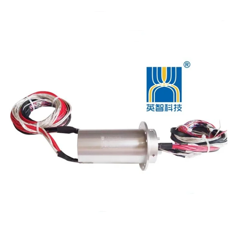 DHS049-45 non-standard custom solid shaft conductive slip ring ID 49mm 45channnels, view 2