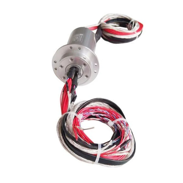 DHS049-45 non-standard custom solid shaft conductive slip ring ID 49mm 45channnels — customized slip rings manufactured by INGIANT