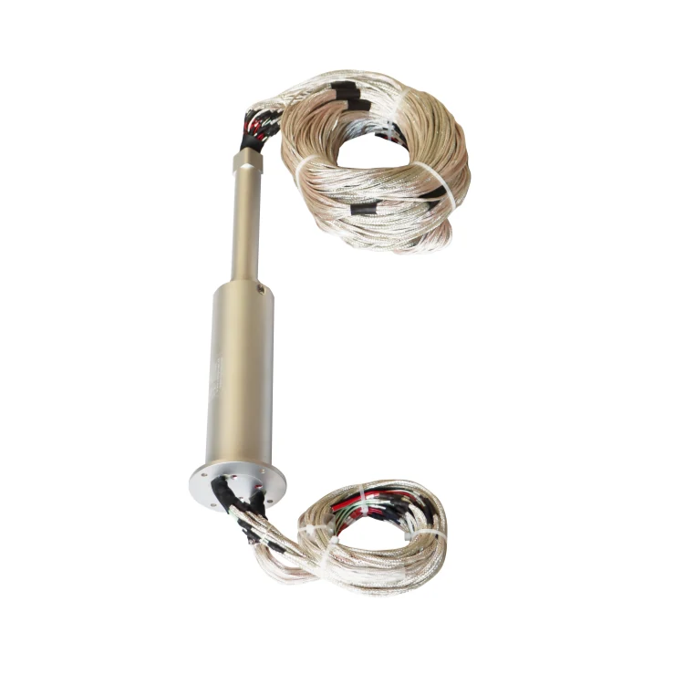 DHS050-62 diameter 50mm flange slip ring stator flange slip ring precision conductive slip ring — capsulated slip rings manufactured by INGIANT