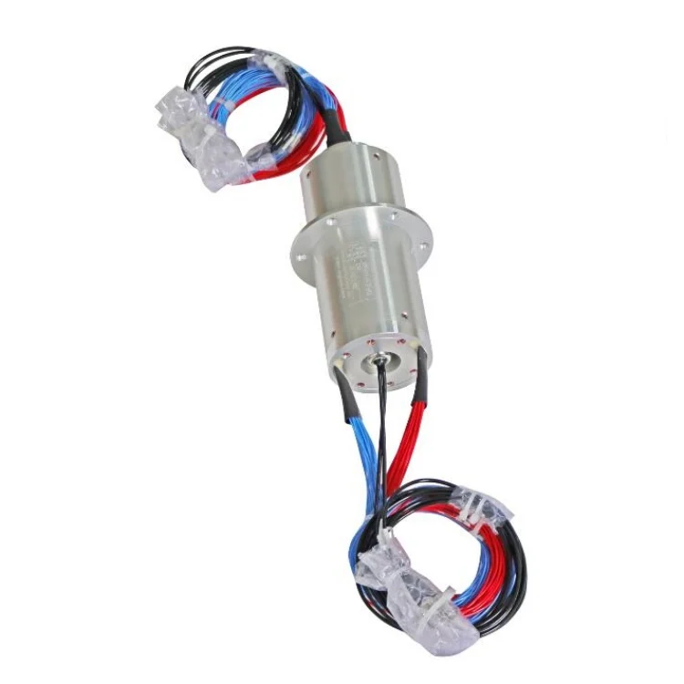 DHS055-45-2F-002 Optoelectronic slip ring diameter 55mm 45 channel combination of two optical fibers, view 2