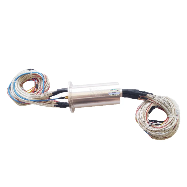 DHS056-48-1S OD 56mm HD video slip ring with 1channel high-definition video signal and electric hybrid slip ring, view 2