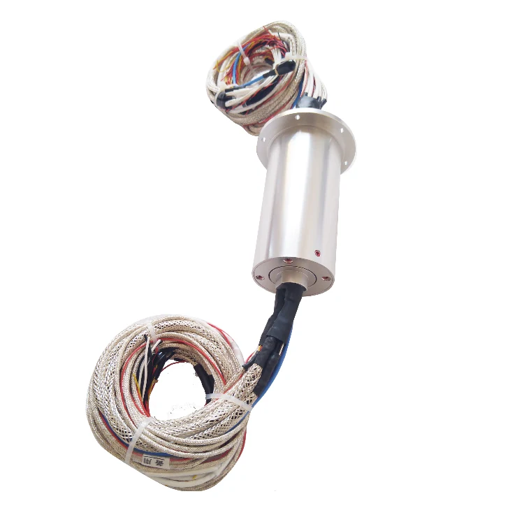 DHS056-48-1S OD 56mm HD video slip ring with 1channel high-definition video signal and electric hybrid slip ring, view 3