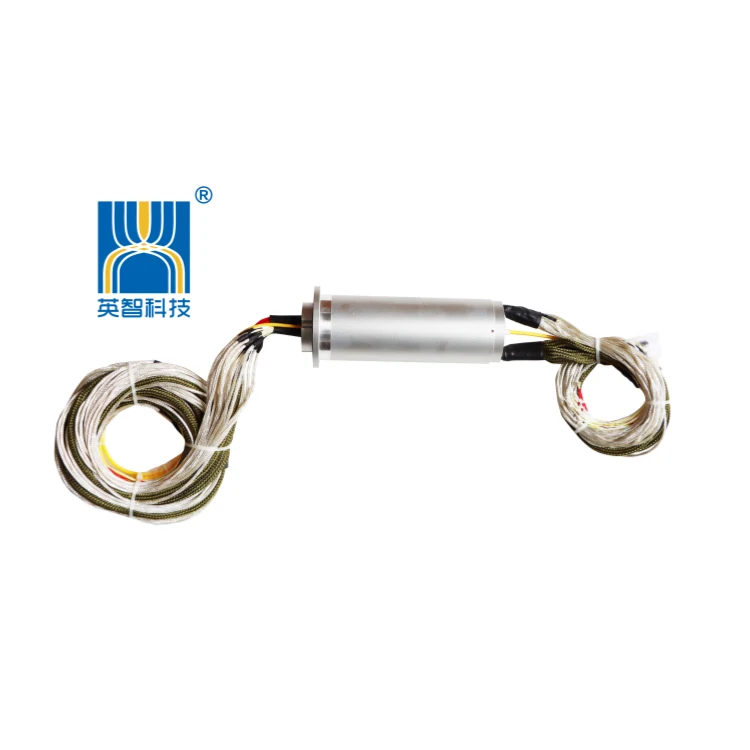 DHS056-50-1F photoelectric slip ring 1 channel optical fiber + electric hybrid slip ring — fiber optic rotary joints manufactured by INGIANT
