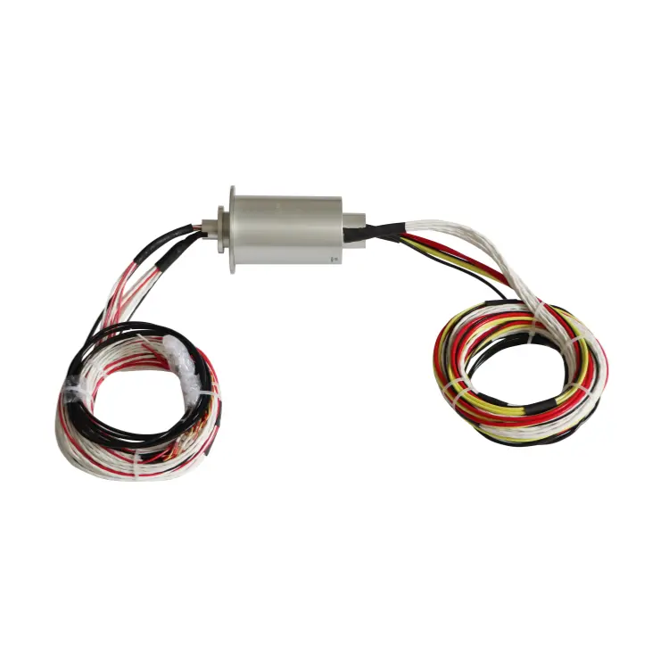 DHS058-17-1F optoelectronic hybrid slip ring 17channels power and 1-channel optical fiber, view 3