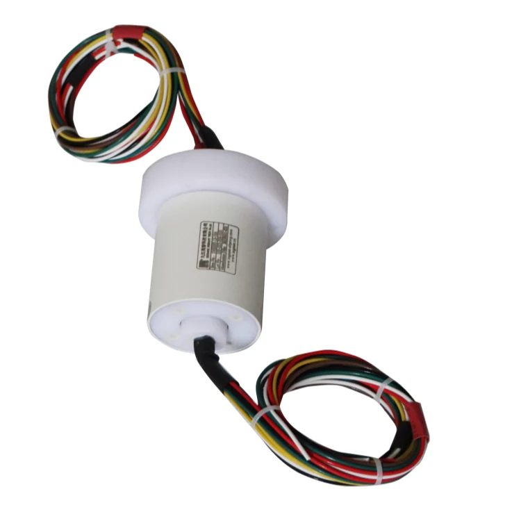 DHS060-12-10A capsulated automation slip rings 12channels 10A for complex industrial power and signal transmission — capsulated slip rings manufactured by INGIANT