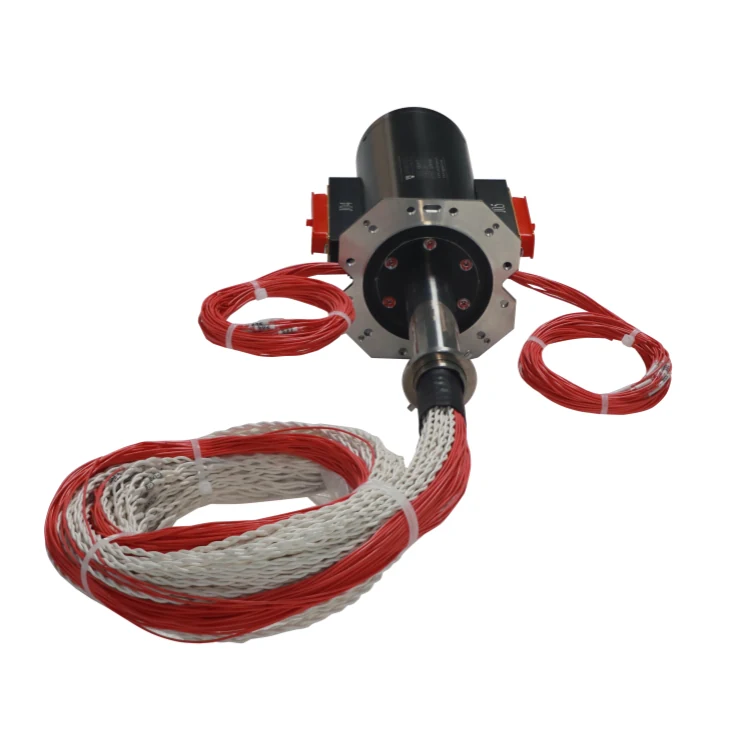 DHS063-57 Customized compact automation slip rings diameter 63mm with rotational speeds of up to 1000 rpm, view 2