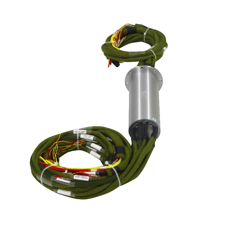 DHS070-69 Ingiant Military grade OD70mm rotor flange conductive slip ring for rotary table, view 4