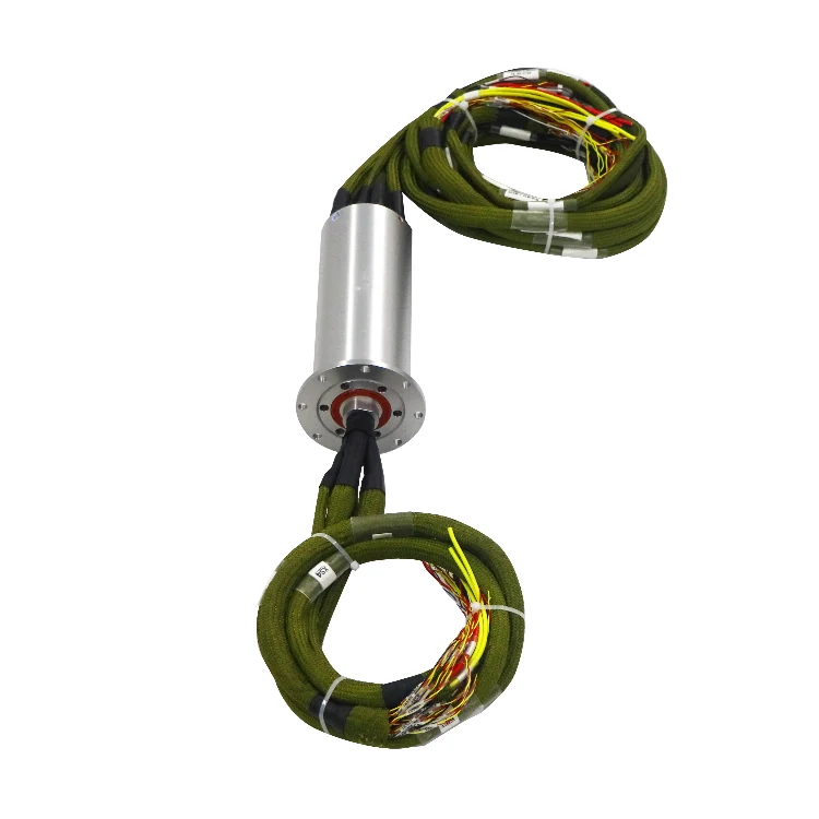 DHS070-69 Ingiant Military grade OD70mm rotor flange conductive slip ring for rotary table, view 3
