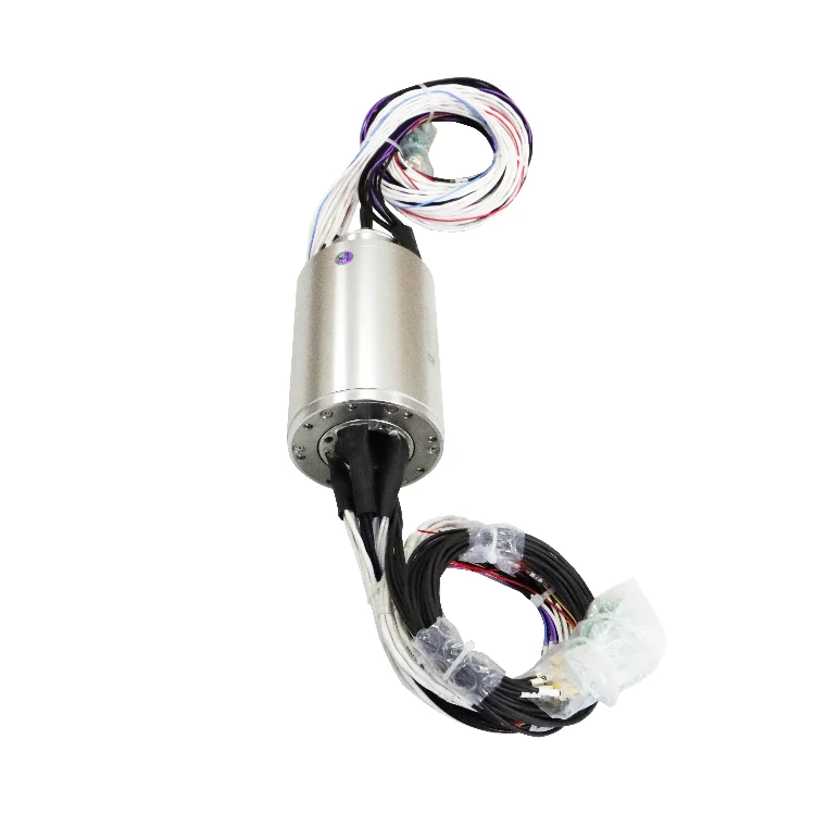 DHS075-36-6F Photoelectric slip ring transmit 6 optical fibers and 36 electrical channels, view 3