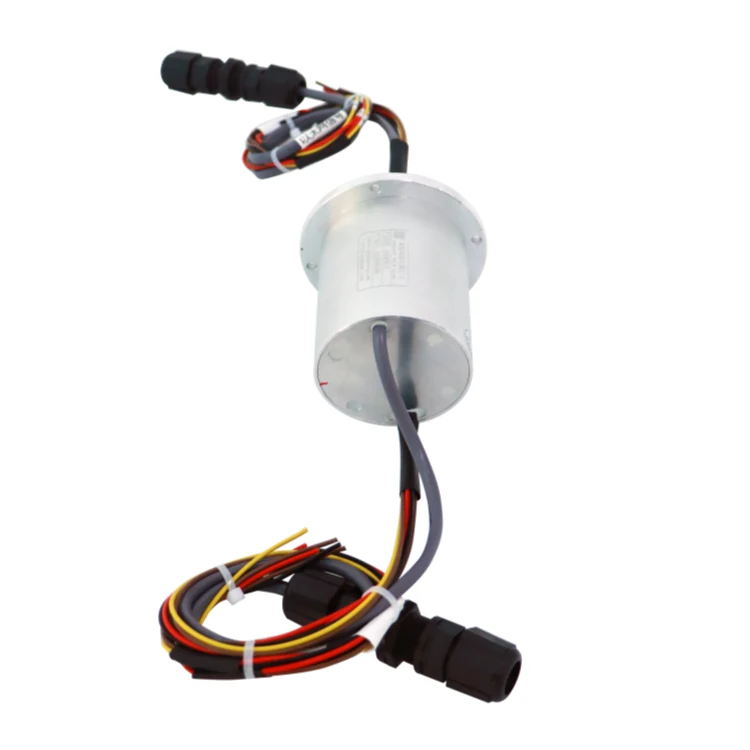DHS078-17 78mm Ethernet slip ring customization and transmit 100/1000M Ethernet signals — ethernet slip rings manufactured by INGIANT