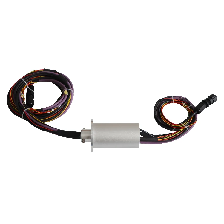 DHS078-36-003 rotor flange conductive slip ring 36channels for Industrial machine machining centers, view 2