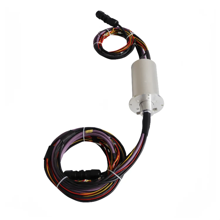 DHS078-36-003 rotor flange conductive slip ring 36channels for Industrial machine machining centers — capsulated slip rings manufactured by INGIANT