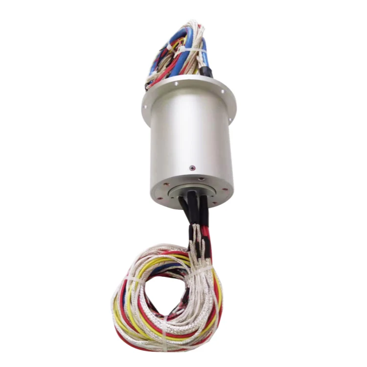 DHS080-43-1S RF conductive slip ring 1-channel RF + 43-channel power signal, view 2