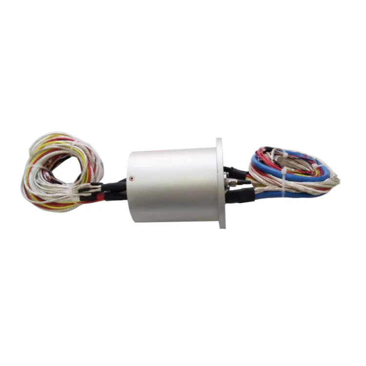 DHS080-43-1S RF conductive slip ring 1-channel RF + 43-channel power signal, view 3