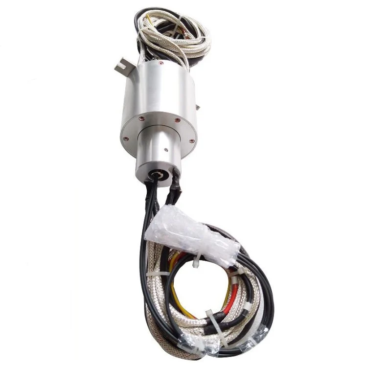 DHS082-7-2F-L300-002 capsulated slip ring 7channels include 2 fiber optic diameter 82mm, view 3