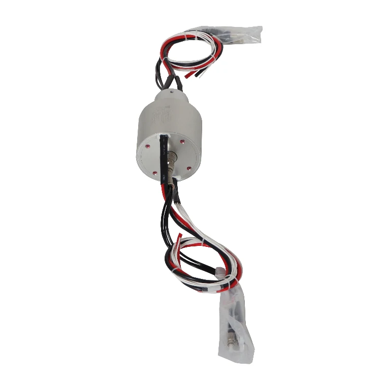 DHS082-7-3F Optoelectronic hybrid waterproof slip ring diameter 82mm 7-channel electrical combination 3-channel optical fiber, view 2