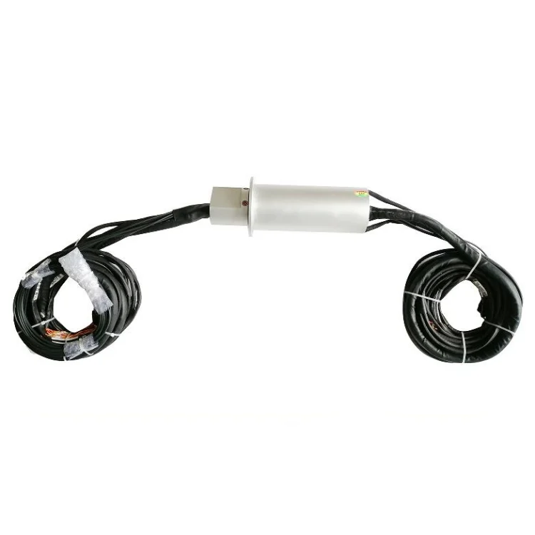 DHS084-68-4F hybrid capsulated slip rings 68channels OD 84 mm with 4channels fiber optic, view 2