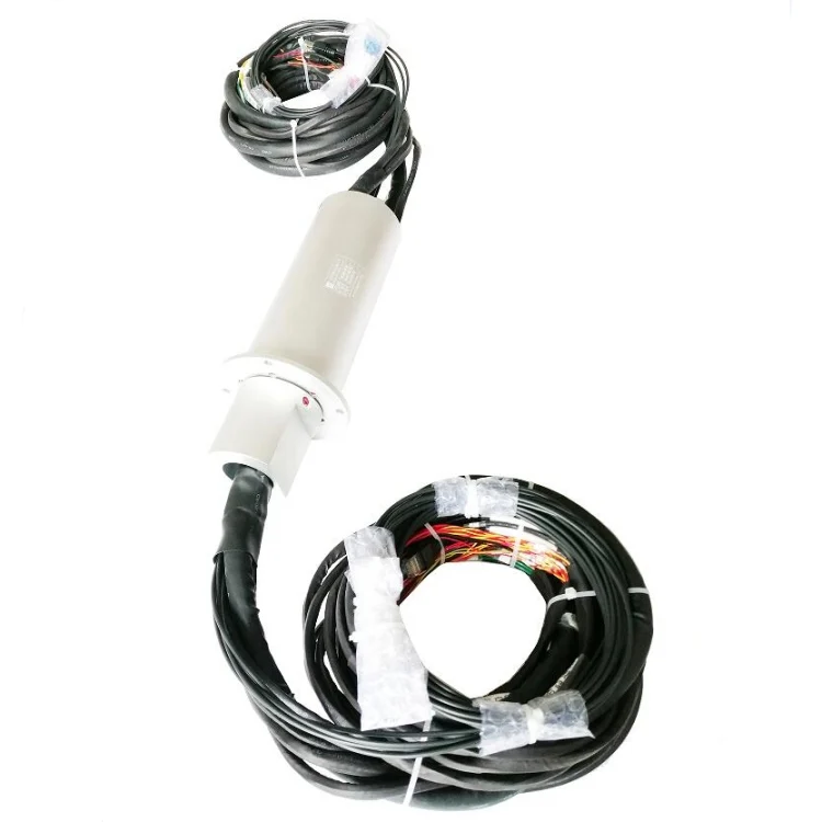 DHS084-68-4F hybrid capsulated slip rings 68channels OD 84 mm with 4channels fiber optic — hybrid slip rings manufactured by INGIANT