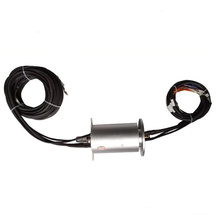 DHS086-19-1Q hybrid slip ring combined 1channel pneumatic and 18 electrical channels, view 3
