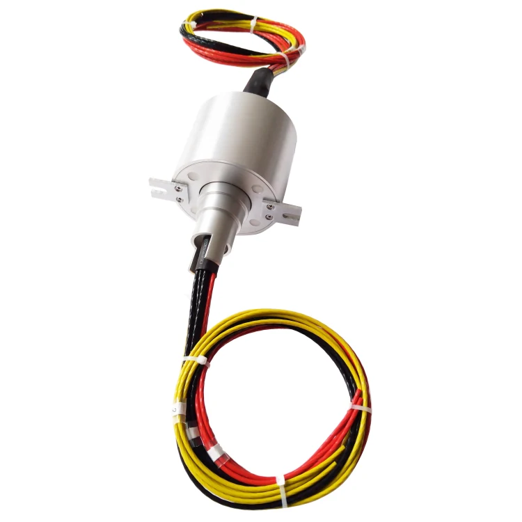 DHS086-3-80A high power conductive slip ring out diameter 86mm with 3channels 80A/channel — customized slip rings manufactured by INGIANT