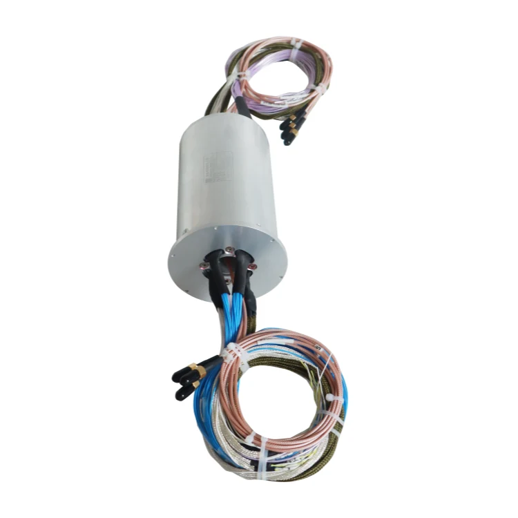 DHS088-51-3S RF slip ring diameter 88mm 3channels RF signals used for radar antenna — rf rotary joints and coax slip rings manufactured by INGIANT