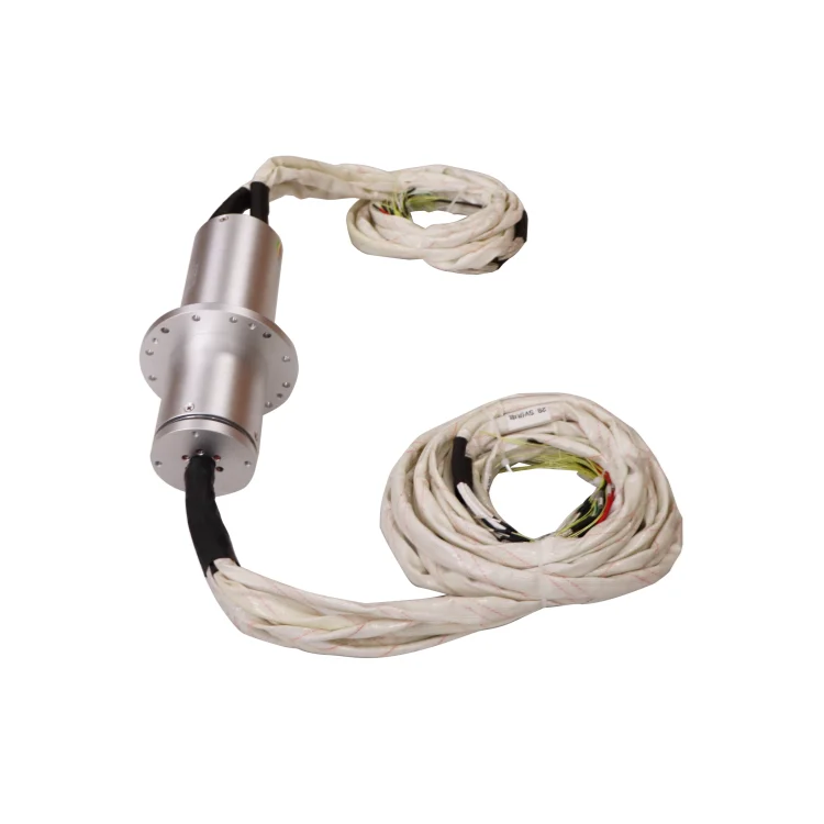 DHS088-67 capsulated slip ring diameter 88mm 67channels with flange, view 3