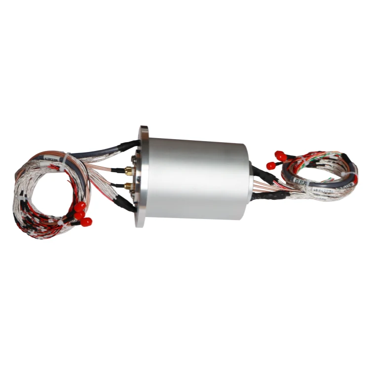 DHS095-36-3S RF slip ring combination 3-way RF, power, 100M network for turntable, view 2