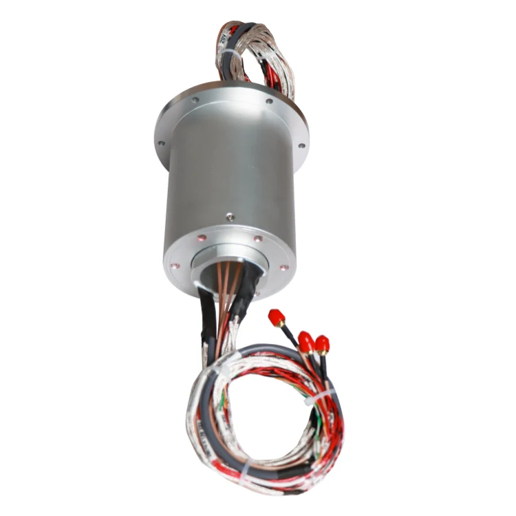 DHS095-36-3S RF slip ring combination 3-way RF, power, 100M network for turntable, view 3