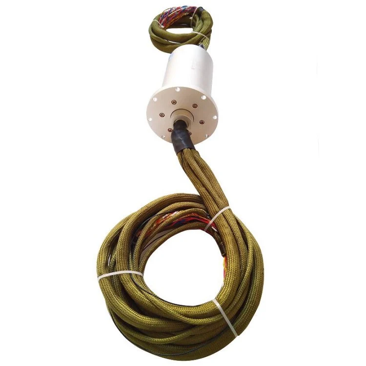 DHS095-58 capsulated slip ring solid without holes, outer diameter 95mm, number of lines 58, view 2