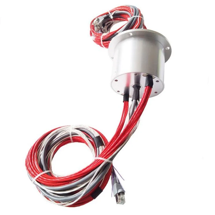 DHS098-25 Hybrid slip rings ethernet slip ring diameter 98mm 25 channels, view 3