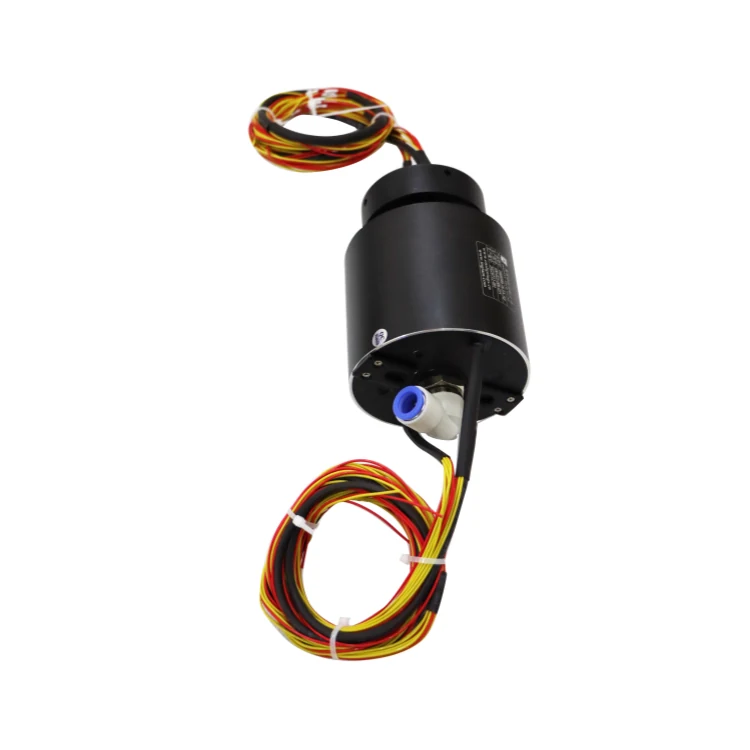 DHS099-18-5A-1Q Electric-pneumatic hybrid slip ring 18 channels 5A electric and single channel pneumatic slip ring, view 3