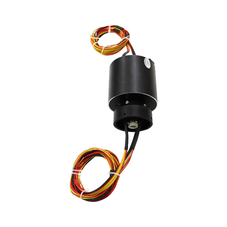 DHS099-18-5A-1Q Electric-pneumatic hybrid slip ring 18 channels 5A electric and single channel pneumatic slip ring, view 2