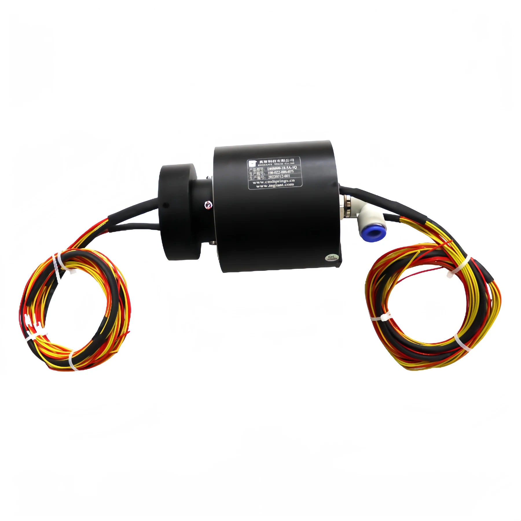 DHS099-18-5A-1Q Electric-pneumatic hybrid slip ring 18 channels 5A electric and single channel pneumatic slip ring — pneumatic and liquid slip rings manufactured by INGIANT