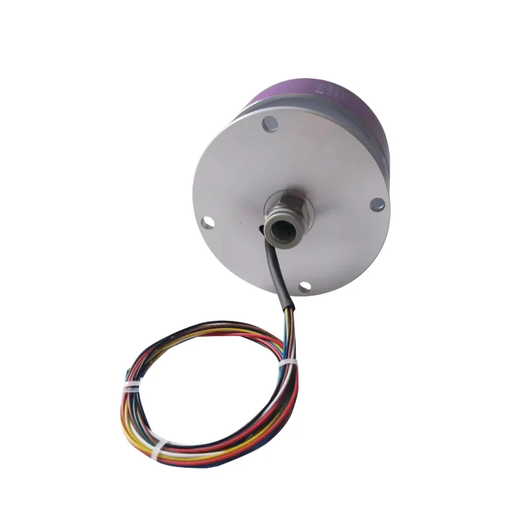 DHS099-7-5A-1Q Hybrid slip ring inner diameter 99mm, 7 channels 5A combined 1 pneumatic channel, view 4