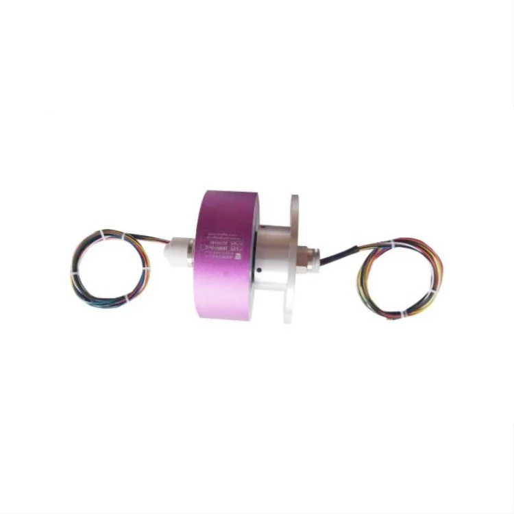 DHS099-7-5A-1Q Hybrid slip ring inner diameter 99mm, 7 channels 5A combined 1 pneumatic channel, view 2