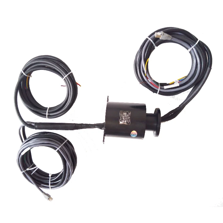 DHS100-18-003 OD100mm Ethernet slip ring with 20A current/5A signal/100M Ethernet signal. — ethernet slip rings manufactured by INGIANT