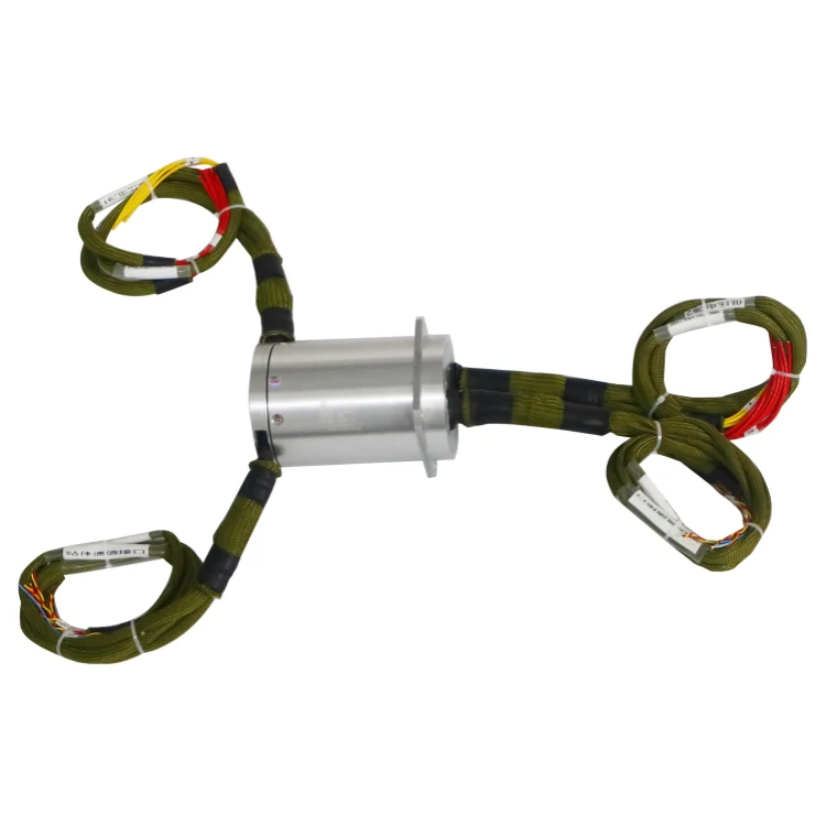 DHS100-42 OD100mm high-end solid shaft radar slip ring 42channels long life, maintenance-free — customized slip rings manufactured by INGIANT