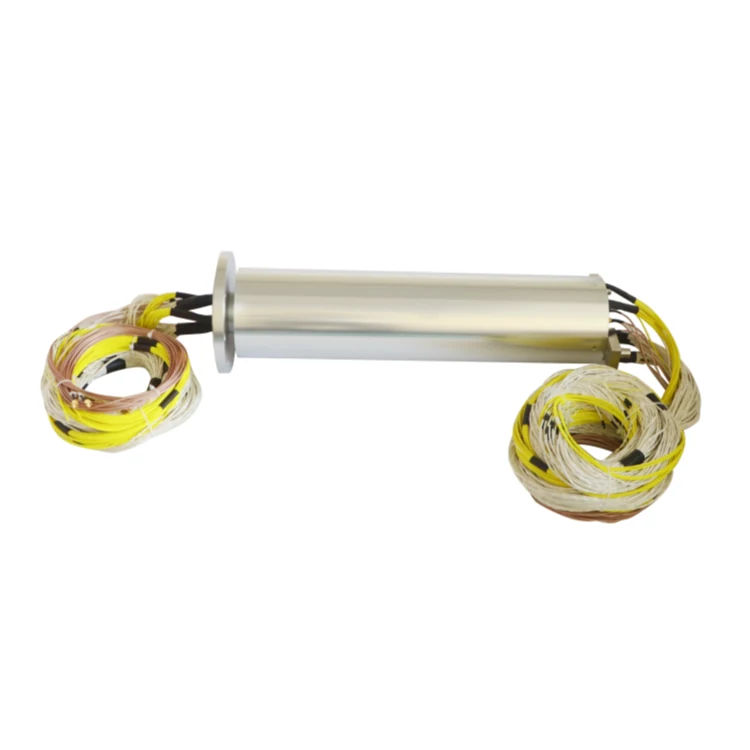 DHS120-120-5S Ingiant RF slip ring out diameter 120mm 5 channels RF rotary joint + electric combination slip ring, view 2