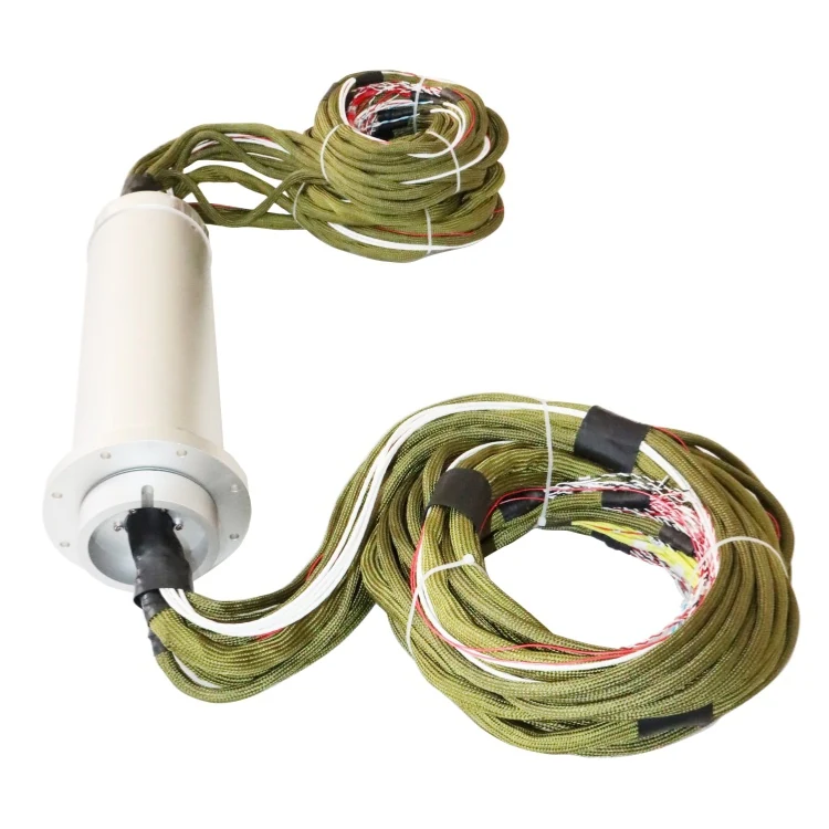 DHS120-140 solid rotor flange slip ring diameter 120mm 140 channels 360 degree rotating power, view 3