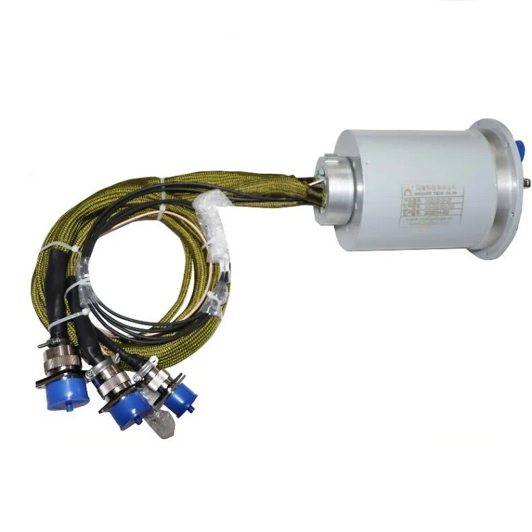 DHS120-39-2F hybrid slip ring for power, signal and HD-SDI (1080p) transmission, view 3