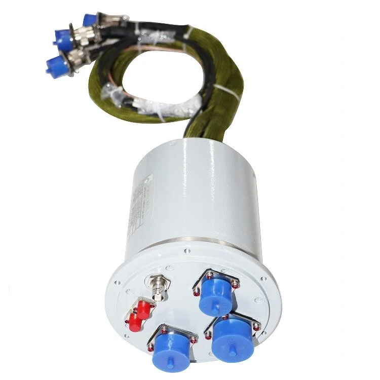 DHS120-39-2F hybrid slip ring for power, signal and HD-SDI (1080p) transmission — hybrid slip rings manufactured by INGIANT