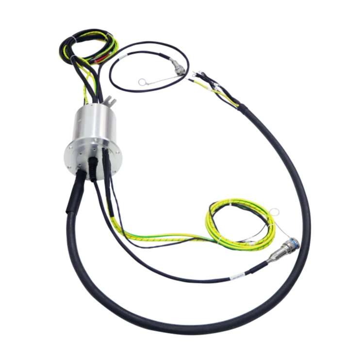 DHS125-9-9F Customized outer diameter 125mm optoelectronic rotary joint 9-channel optical fiber, view 2