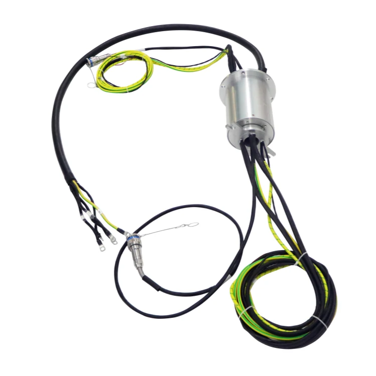 DHS125-9-9F Customized outer diameter 125mm optoelectronic rotary joint 9-channel optical fiber — fiber optic rotary joints manufactured by INGIANT