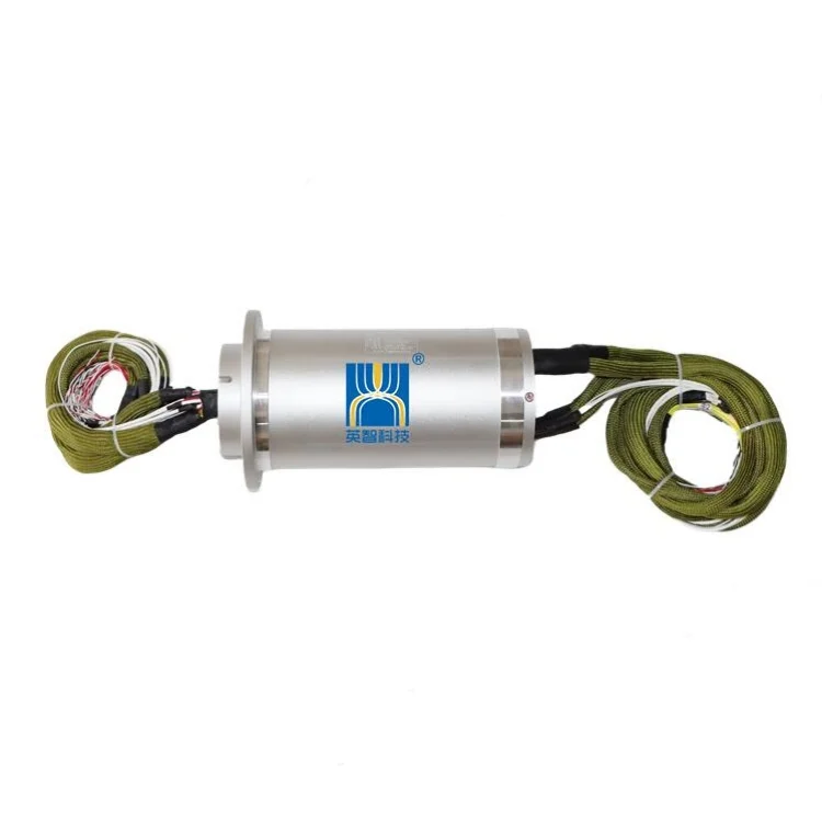DHS128-93 solid shaft capsulated slip ring 128mm diameter 93channels for engineering machinery, view 2