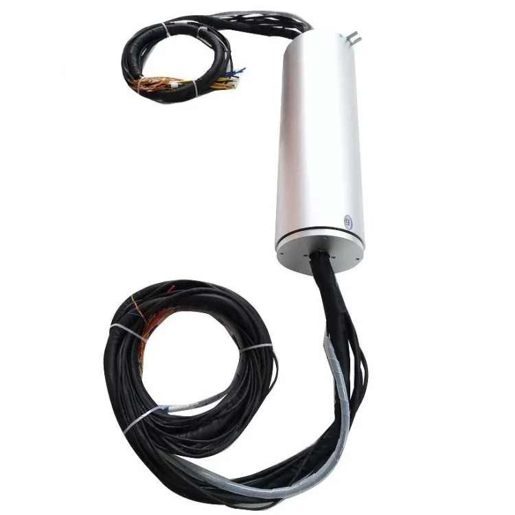 DHS130-36-2F hybrid slip ring 36 channels include 2 fiber optic diameter 130mm, view 2