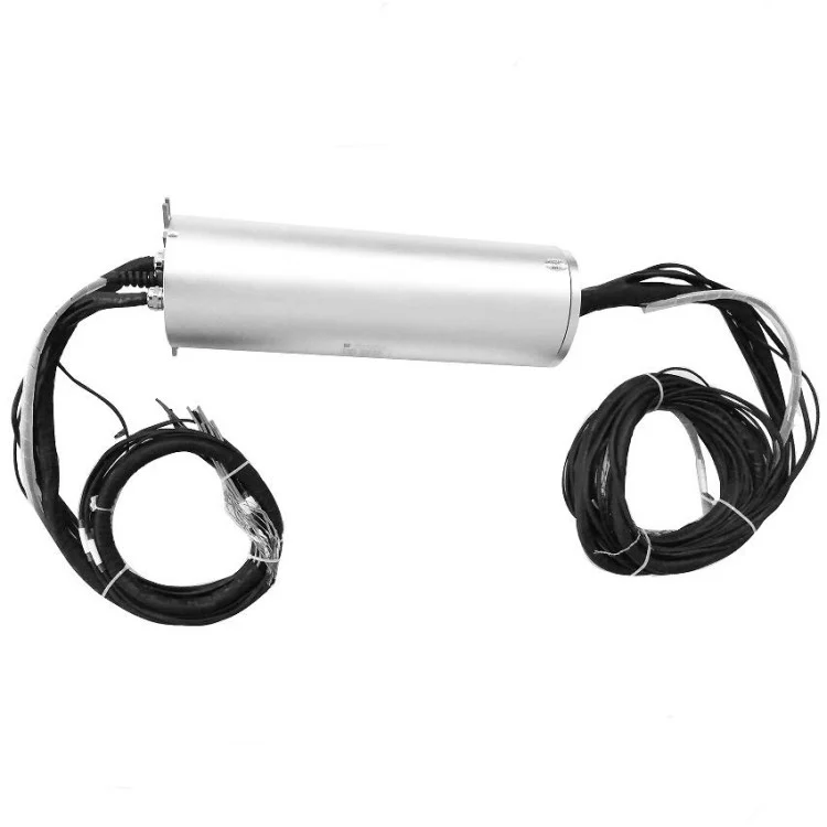 DHS130-36-2F hybrid slip ring 36 channels include 2 fiber optic diameter 130mm, view 3