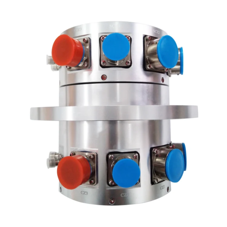DHS160-41-2S RF high frequency rotary joint 2-Channel RF Rotary Joint with 41channels power diameter 160mm — rf rotary joints and coax slip rings manufactured by INGIANT
