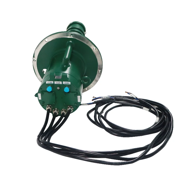 DHS165-6-1F-2S-2Y 165mm Non standard customized hybrid slip ring combination optoelectronic liquid signal, view 3