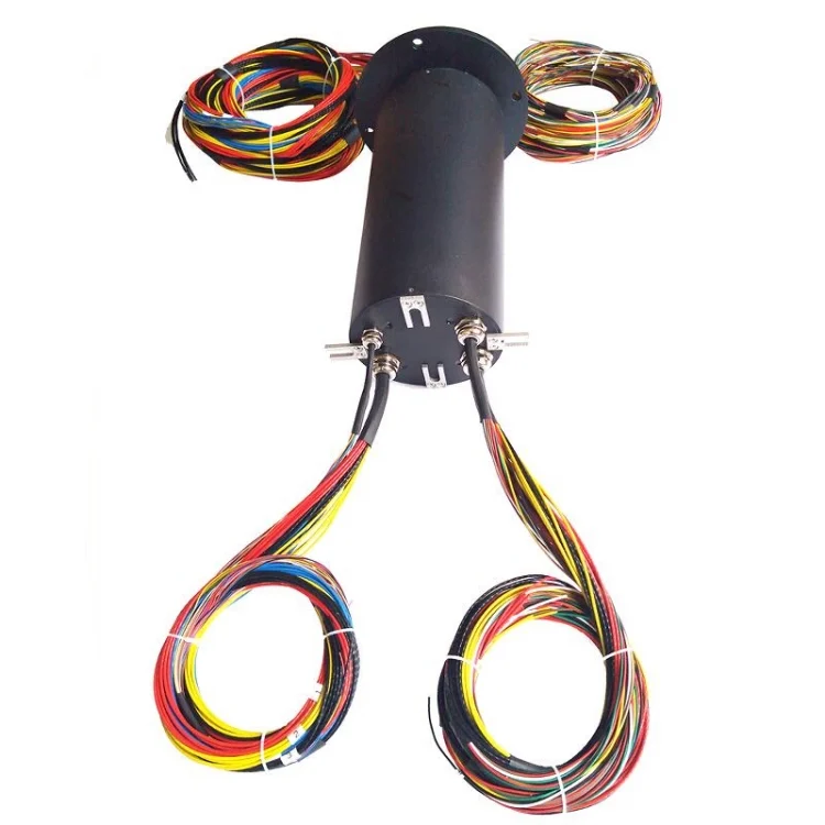 DHS180F-56 high current slip rings 56 channels 7channels100A for large machining centers, view 3
